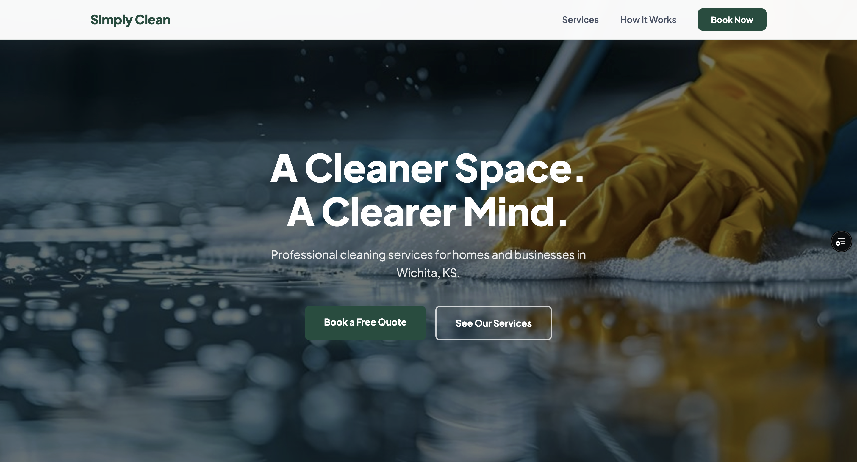 Simply Clean website screenshot